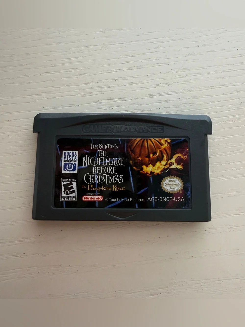 Game Boy Advance Tim Burton's The Nightmare Before Christmas The Pumpkin King